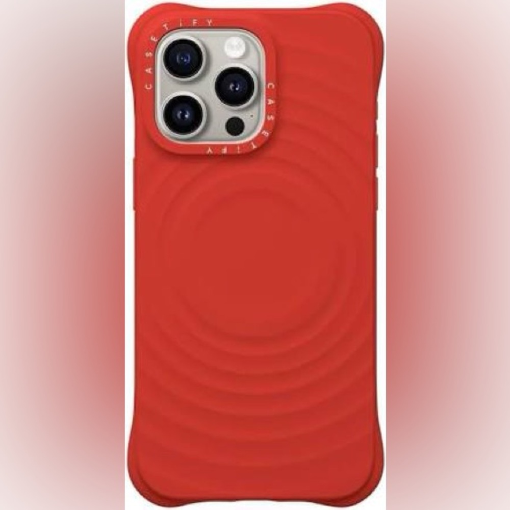 Casetify Vibrant Red Ripple Phone Case